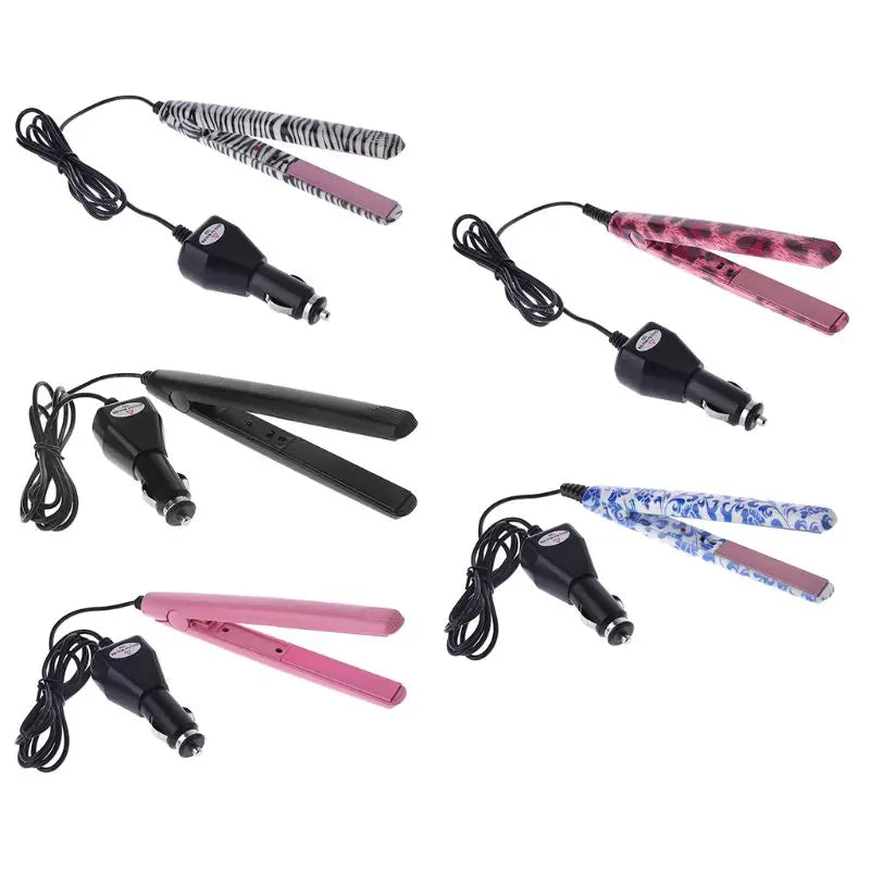 Ceramic Hair Flat Iron Styling Car Charger