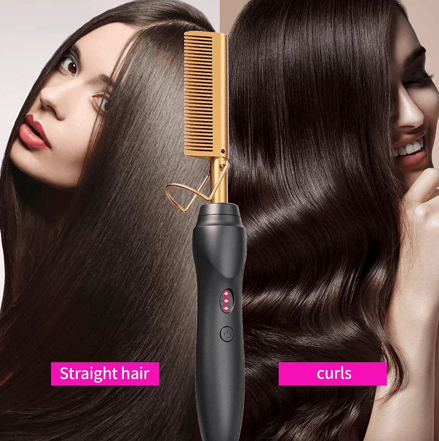 Straightening Comb Heat Hot Comb Press