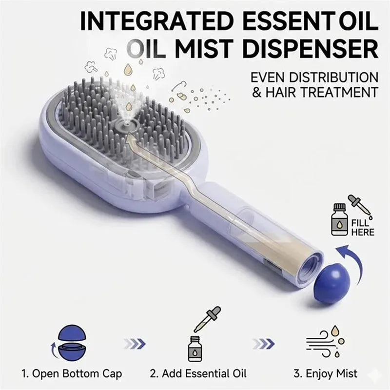 3 in 1 Electric Spray Massage Comb