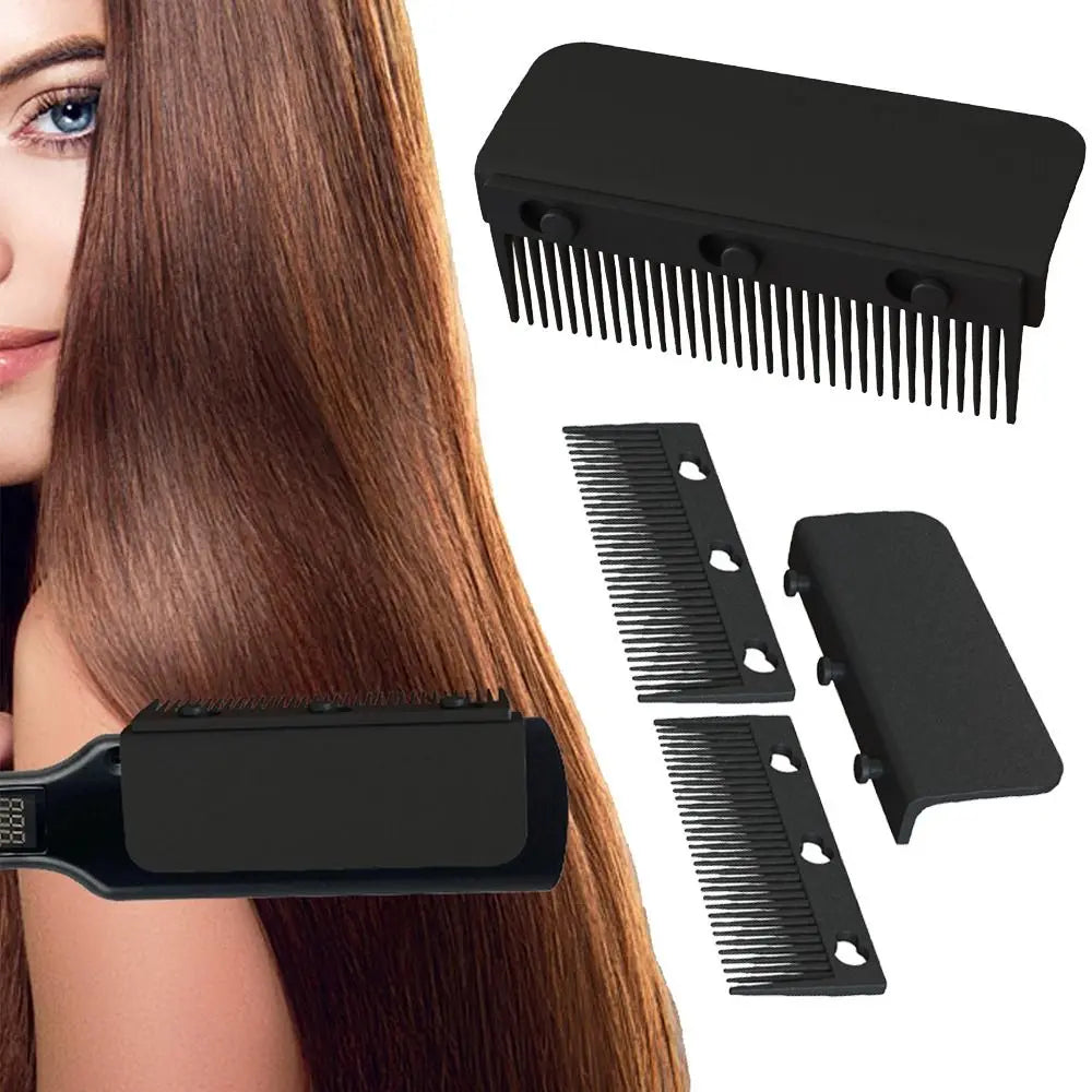 Flat Iron Comb Attachment Hair Straightener