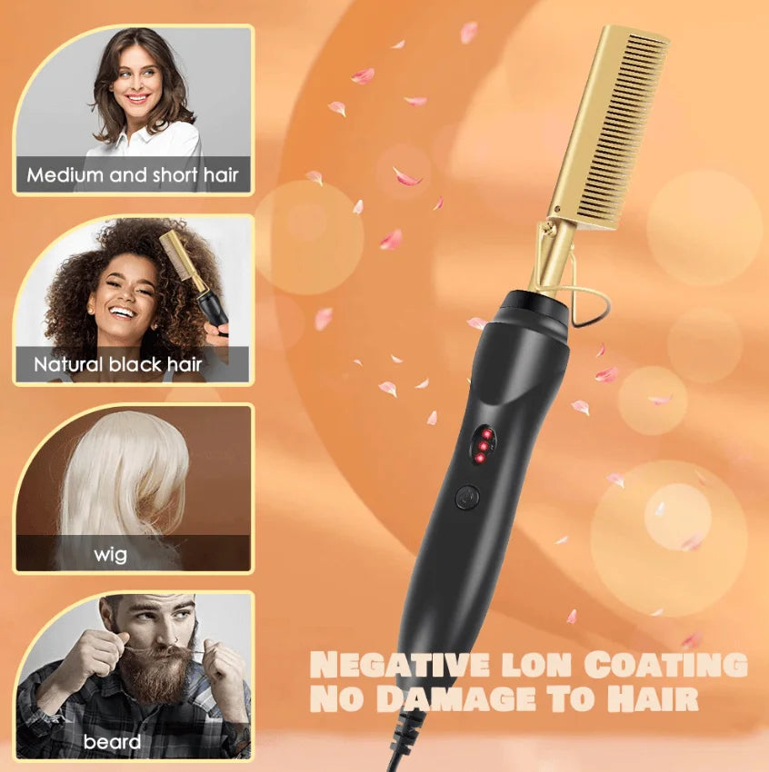 Straightening Comb Heat Hot Comb Press